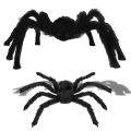 Pająk Halloween Czarny 30 cm Ozdoba Dekoracja 