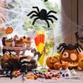 Pająk Halloween Czarny 30 cm Ozdoba Dekoracja 