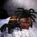 Pająk Halloween Czarny 30 cm Ozdoba Dekoracja 