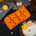 Foremka Silikonowa Halloween Czaszka Kości Do Lodu Ciastek 