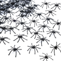 60x Sztuczne Pająki Pająk Halloween Dekoracje 4cm 