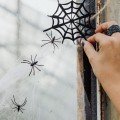 36x Sztuczne Pająki Pająk Halloween Dekoracje Ozdoby 4cm 