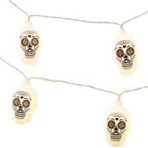 Girlanda Halloween Świetlna Czaszki Lampki LED