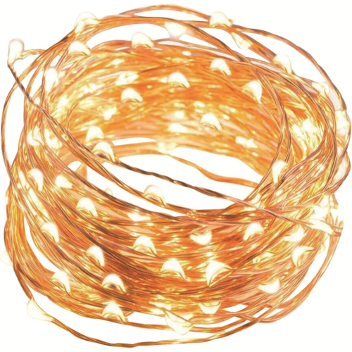 Lampki Druciki 20 Led Na Baterie Białe Ciepłe  Światełka Dekoracji