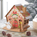 Świąteczny Domek Do Samodzielnego Złożenia Wyklejania Naklejkami 