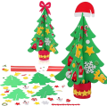 Świąteczne Choinki Do Złożenia Puzzle 3D 2sżt. Choinki Piankowe Składania