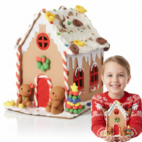 Domek Świąteczny Do Złożenia Piankolina Naklejki Chatka