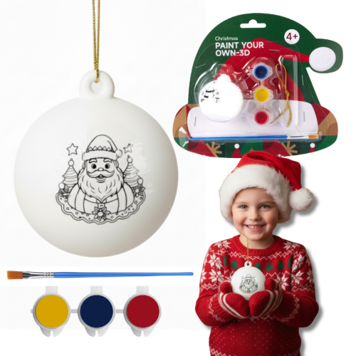 Świąteczna Bombka Do Malowania Bombki Ceramiczne Bombek Prezent Kreatywny