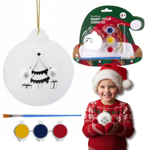 Świąteczna Bombka Do Malowania Bombki Ceramiczne Bombek Prezent Kreatywny