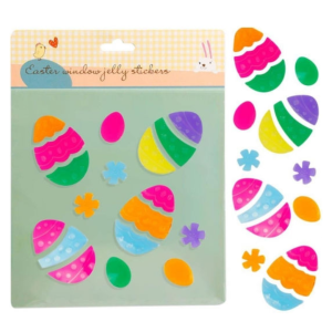 Naklejki Wielkanocne Na Okno Szybę ŻELOWE Wielorazowe