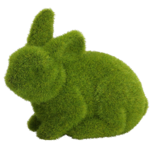 Zajączek Wielkanocny Dekoracyjny Z Mchu 14cm Figurka Zając