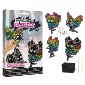 Wydrapywanka Dla Dzieci Zdrapywanka Magnesy Wróżki 10 Szt.