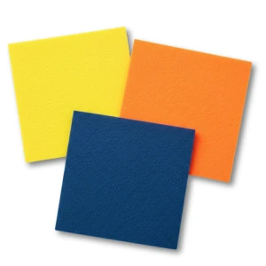 Filc Dekoracyjny 22x22 Cm Do Rękodzieła Żółty Pomarańczowy Granatowy 3 Ark.