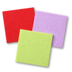 Filc Dekoracyjny 22x22 Cm Do Rękodzieła Fioletowy Zielony Czerwony 3 Ark.