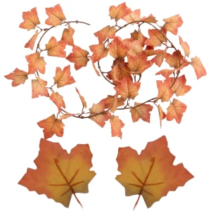 Girlanda z jesiennych sztucznych liści klonu dekoracja 180 cm
