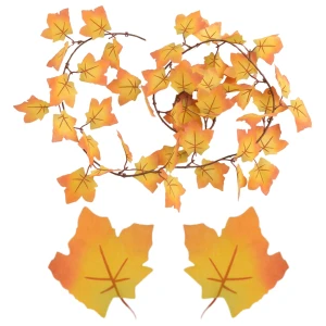 Girlanda z jesiennych sztucznych liści klonu dekoracja 180 cm