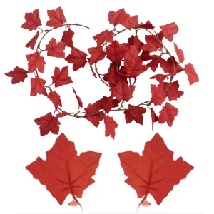 Girlanda z jesiennych sztucznych liści klonu dekoracja 180 cm