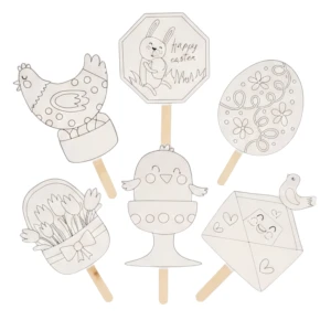 Wielkanocna kolorowanka dla dzieci pacynki do teatrzyku zabawy wielkanocne