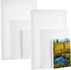 Zestaw płócien malarskich bawełnianych na blejtramie 30x20 20x15 15x10 cm 6 szt.