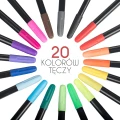 Mazaki do tkanin szybkoschnące markery do tekstyliów i koszulek 20 kolorów