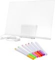 Tablica LED do rysowania podświetlana dla dzieci 30 x 20 cm z mazakami USB