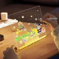 Tablica LED do rysowania podświetlana dla dzieci 30 x 20 cm z mazakami USB