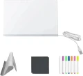 Tablica LED do rysowania podświetlana dla dzieci 30 x 20 cm z mazakami USB
