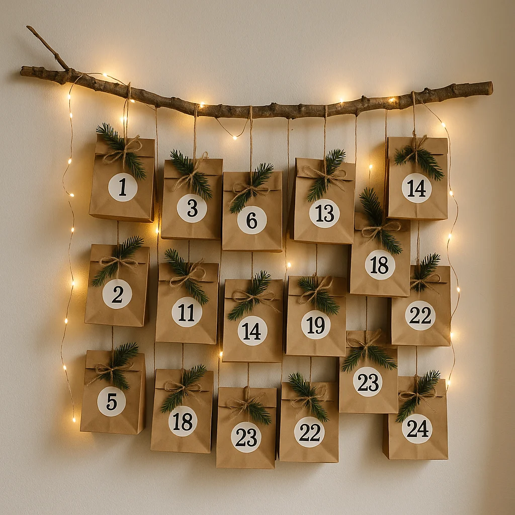 Kalendarz adwentowy DIY: Jak samodzielnie stworzyć wyjątkowy kalendarz z gotowego zestawu torebek i naklejek?