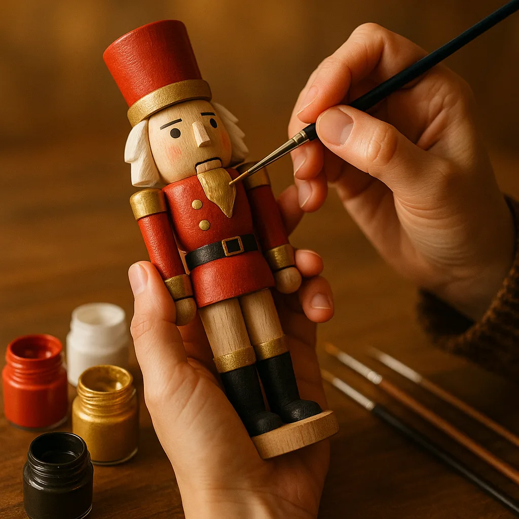Dziadek do orzechów do samodzielnego pomalowania - pomysł na spersonalizowany prezent lub dekorację