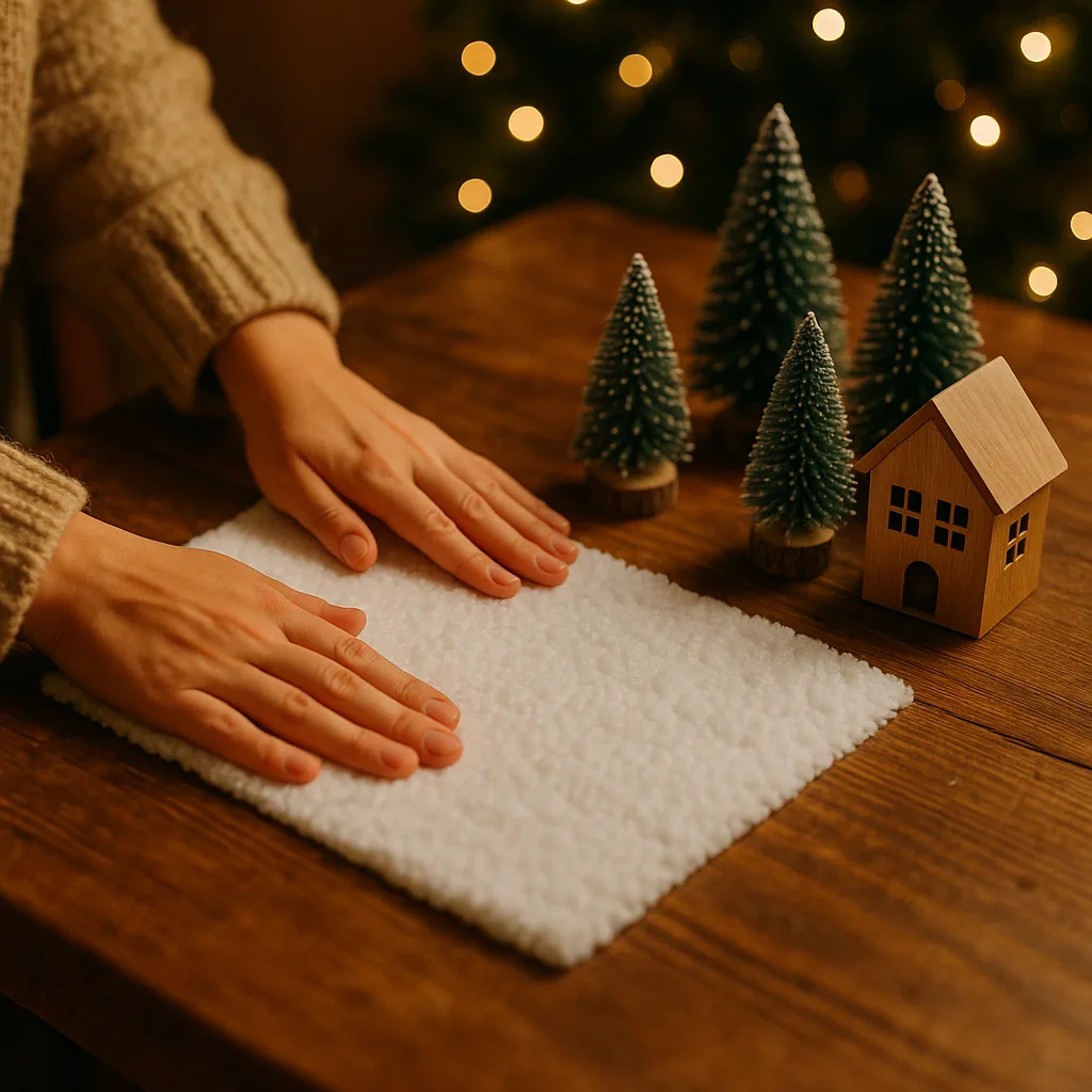Zimowy krajobraz w Twoim domu: Jak używać maty śniegowej i sztucznego śniegu do tworzenia świątecznych dioram?
