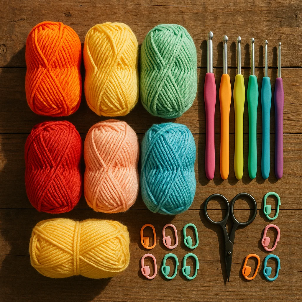 Szydełkowanie od zera: Przegląd niezbędnych akcesoriów w gotowym zestawie
