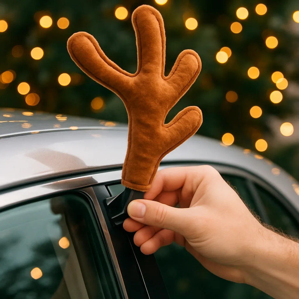 Zmień swoje auto w renifera Rudolfa! Jak bezpiecznie zamontować świąteczne rogi i nos?
