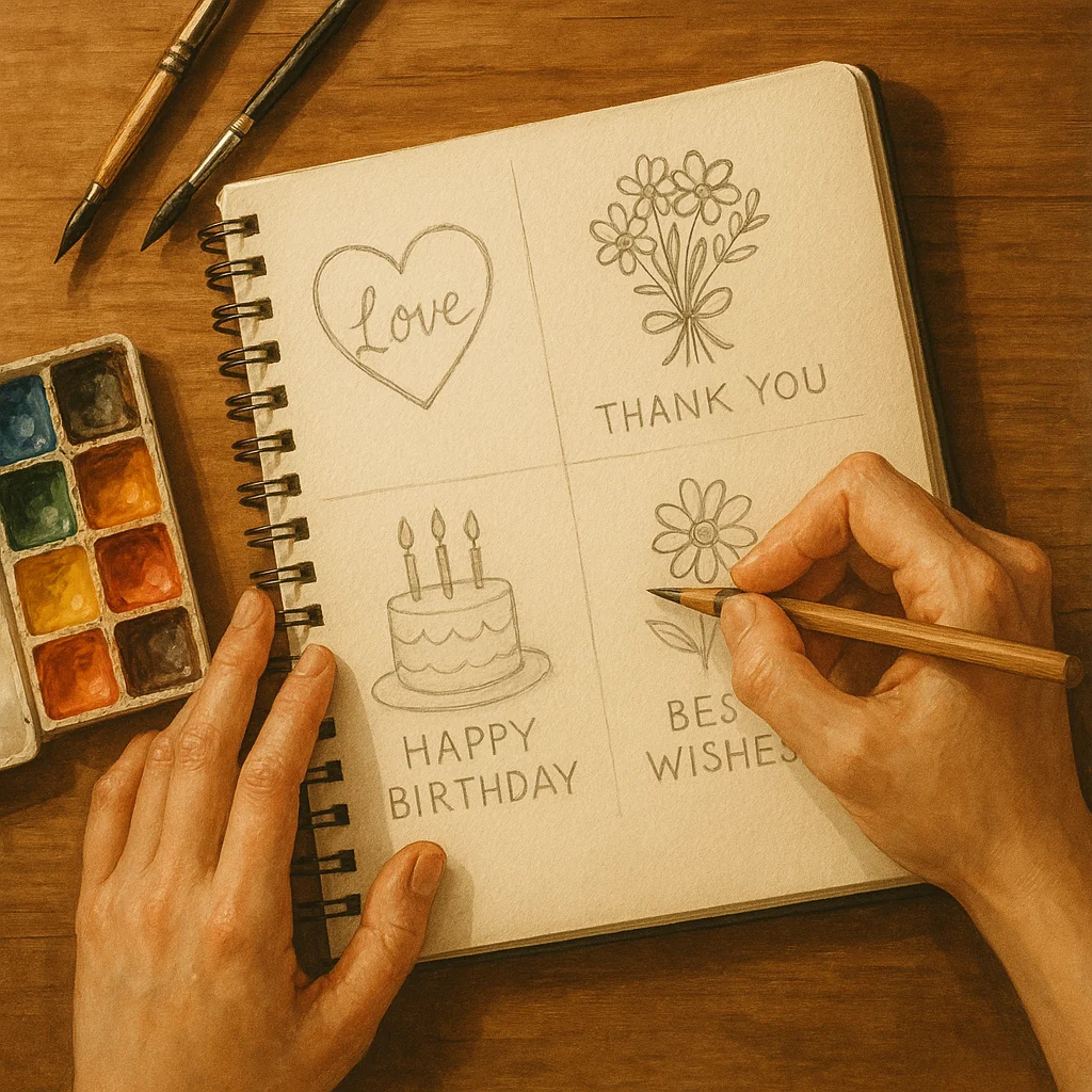 Jak zrobić ręcznie pisaną kartkę okolicznościową - poradnik krok po kroku