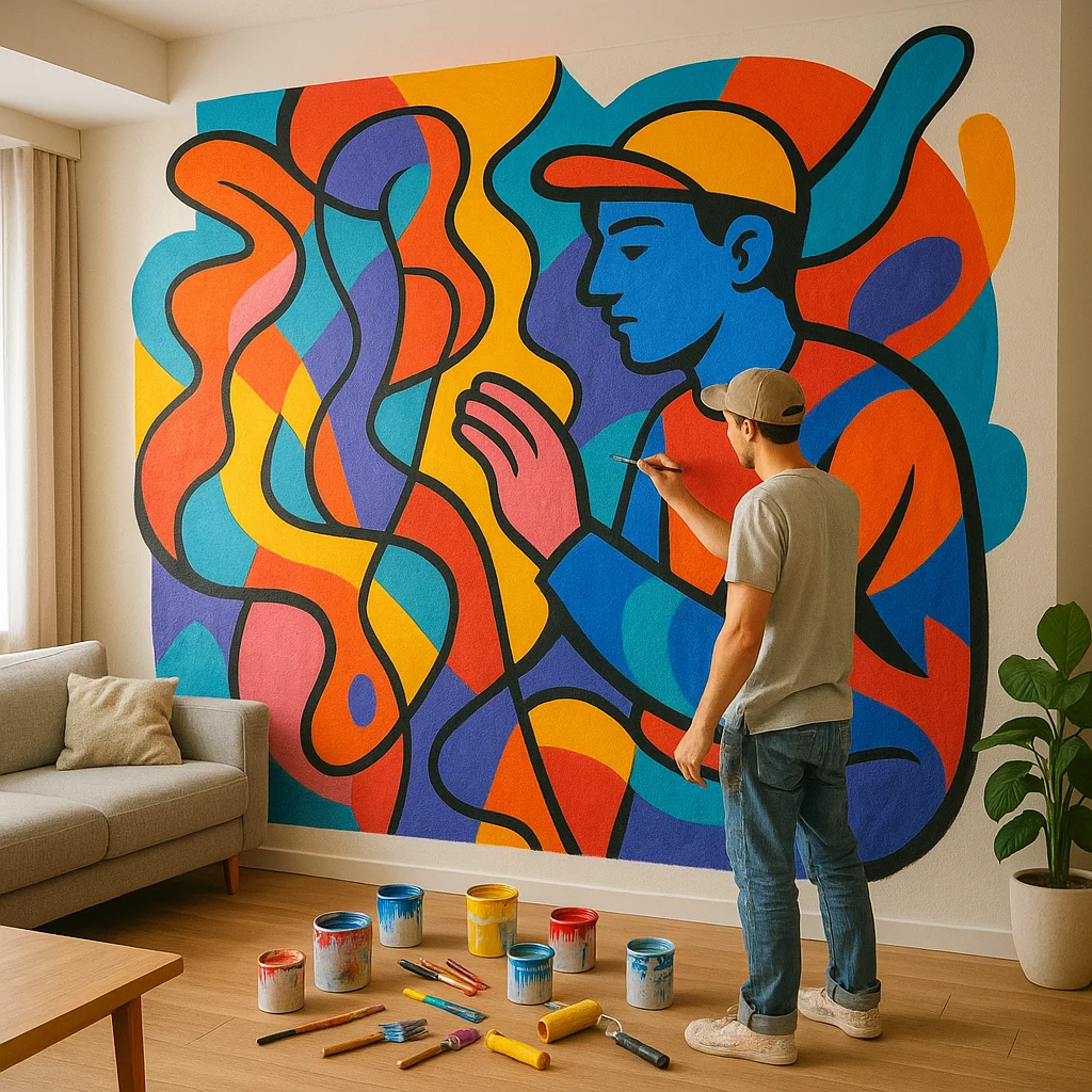Street art w domu - jak stworzyć mural DIY na ścianie