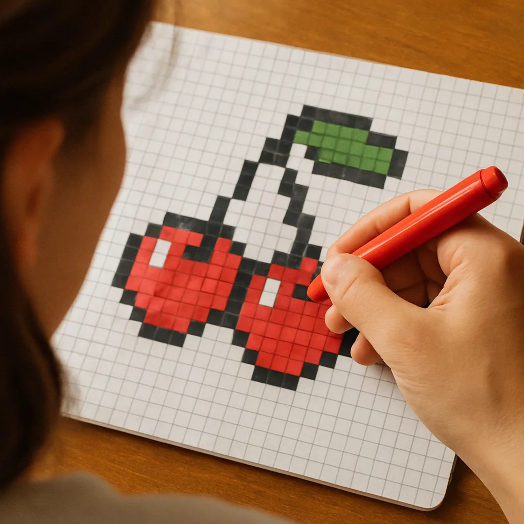 Pixel art na papierze - jak stworzyć własne retro projekty