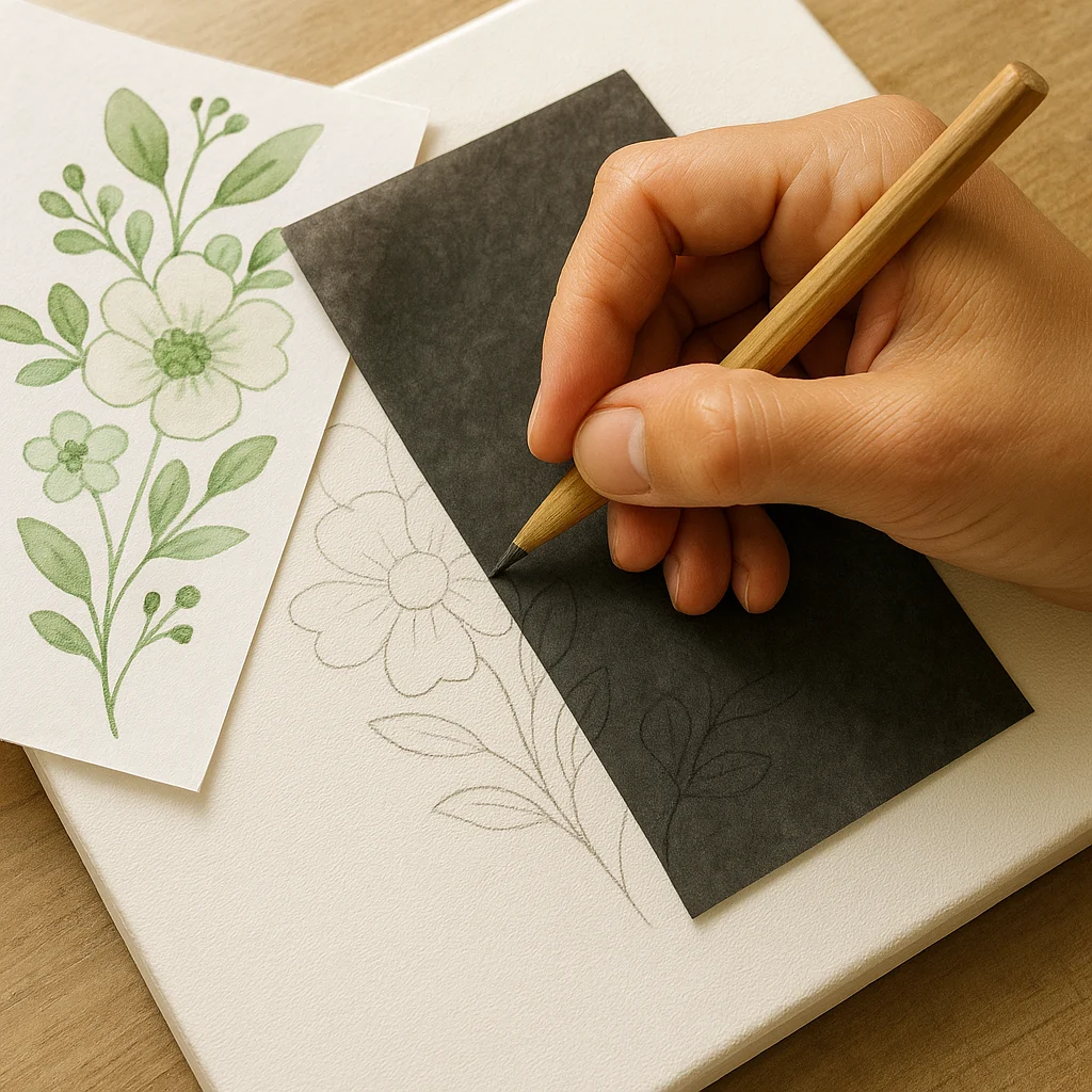 Jak przenieść dowolny rysunek na płótno, drewno lub tkaninę? 3 proste metody (kalka, grafit, termotransfer)