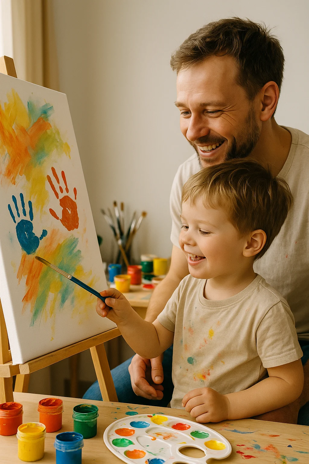 Co można stworzyć na podobraziach? Pomysły na obrazy DIY z dziećmi