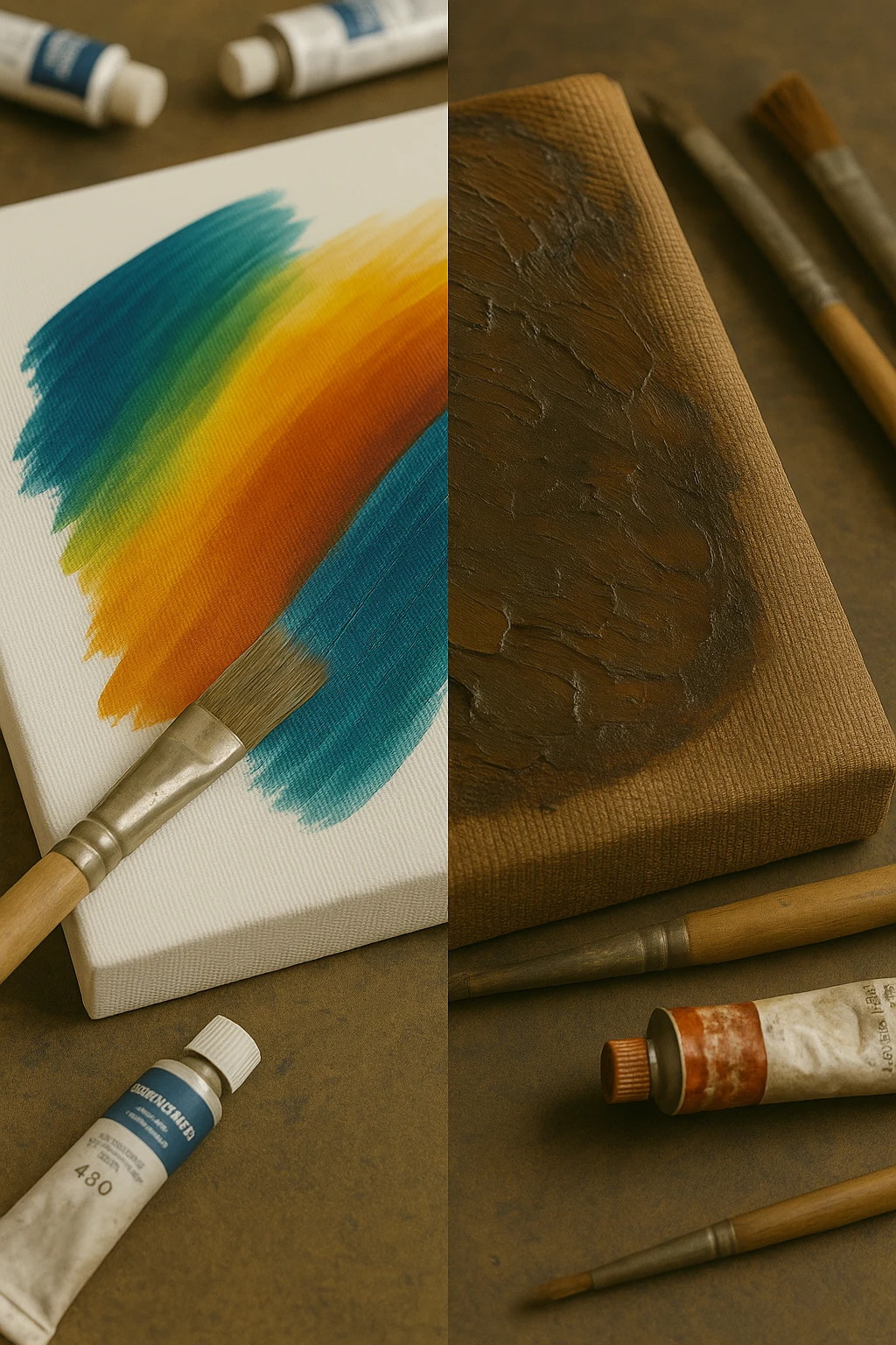 Jakie płótno malarskie wybrać na początek – bawełniane czy lniane? Podpowiadamy.